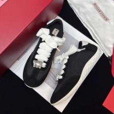 로저 비비에  Viv Low 스웨이드 트리밍 새틴